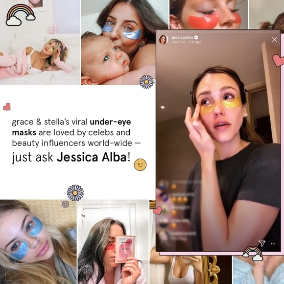 🪷5/$25! Five Grace & Stella Eye Masks Everything is Better in Pink NIP - Picture 10 of 15